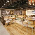Hawkerman - Singpost Centre | Product Seen: [Mito Sidechair - Wood Seat, Choyu Chair & Customised Laminate Tabletop + Filo Table Base]